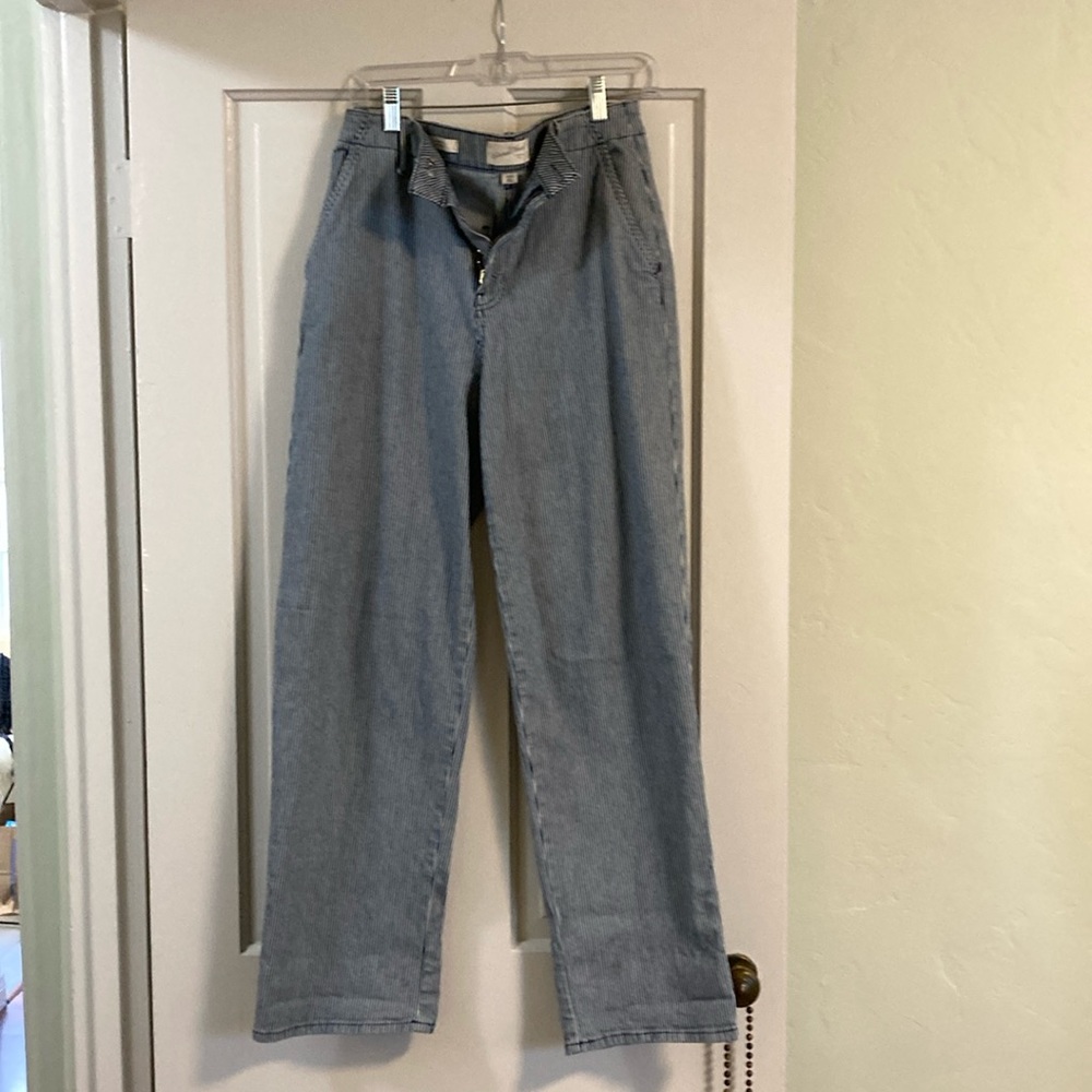 Blue pin stripe pants